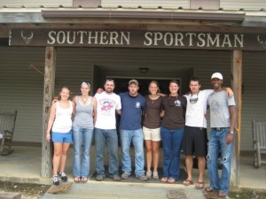 (Left to right) Whitney Jay, Carla Reddle, Phil Gibson, Daniel Roe, Elizabeth Williams, Beth Ann Hopkins, Craig Hamm, Jonathan Correia