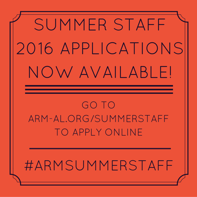 Summer Staff 2016 - Applications Announcement